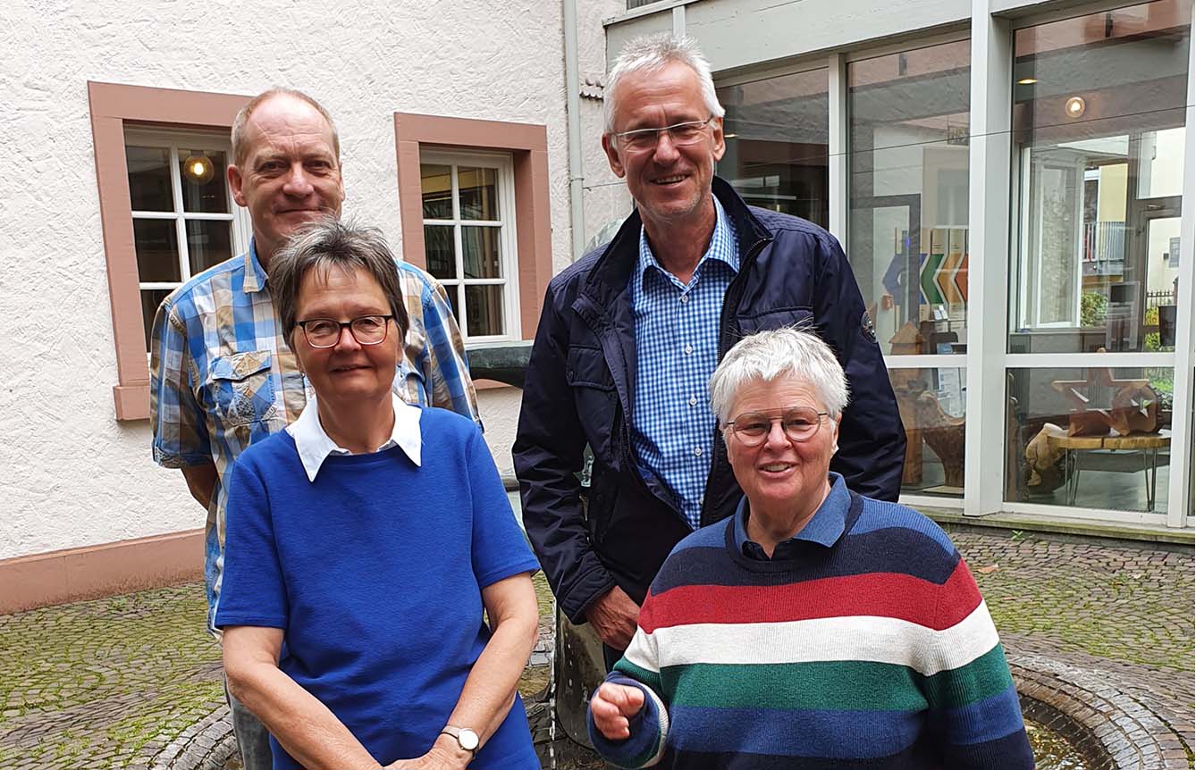 Ansprechpartner und Ansprechpartnerinnen Christina Bäumler, Christine Nicolay, Hermann-Josef Denzer und Klaus Diegelmann