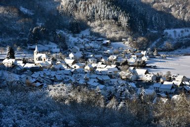 Luftbild Meerfeld im Winter Luftbild Meerfeld im Winter